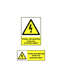 0112 - Výstraha - životu nebezpečno dotýkat se elektrických zařízení
