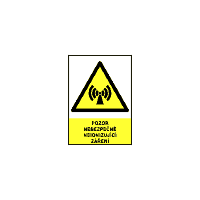 0204c - Pozor nebezpečné neionizující záření