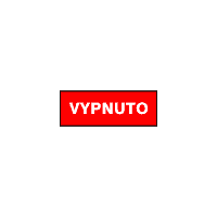 6103 - Vypnuto (červenobílá)