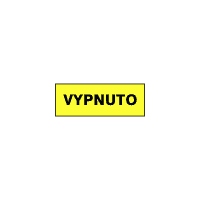 6103 - Vypnuto (žlutočerná)