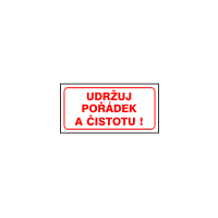 DT019 - Udržuj pořádek a čistotu