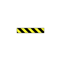 DT048b - Šrafovací pásy - Žlutočerné pruhy - protisměrné (P)