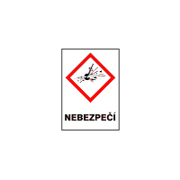 GHS01 - Výbušné látky - nebezpečí