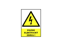 0120e - Pozor elektrický zdroj!