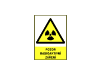 0203 - Pozor radioaktivní záření 