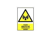 0204c - Pozor nebezpečné neionizující záření 