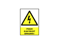 1999f - Pozor elektrický ohradník !