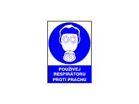 3802 - Používej respirátoru proti prachu 