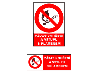 4201a - Zákaz kouření a vstupu s plamenem