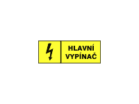 6131a - Hlavní vypínač (žlutočerná) 