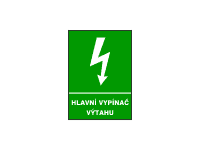 6132b - Hlavní vypínač výtahu