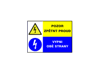 8105 - Pozor zpětný proud / Vypni obě strany 